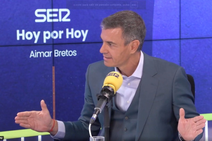 Pedro Sánchez en su entrevista en la SER