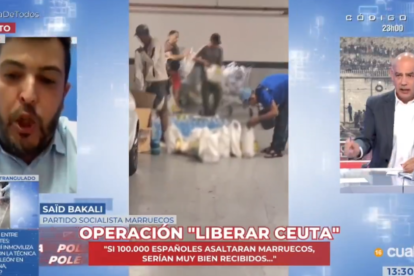 El socialista marroquí, Saïd Bakali, durante una entrevista en 'En boca de todos', de Cuatro.