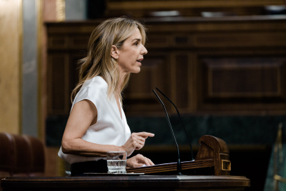 La diputada del PP Cayetana Álvarez de Toledo interviene en el Congreso