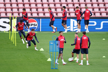 El Atlético de Madrid prepara su debut en Champions.