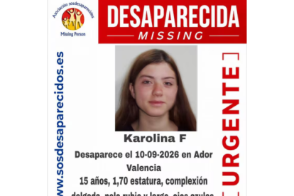 Imagen difundida por SOS Desaparecidos