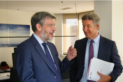 Alberto Nadal y el presidente popular Alberto Núñez Feijóo