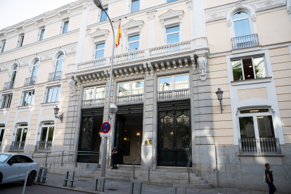 Fachada de la sede del Consejo General del Poder Judicial