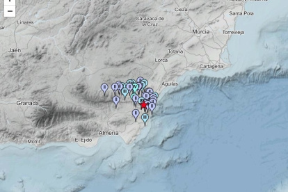 Registrado un terremoto de magnitud 3,4 con epicentro en Los Gallardos (Almería).