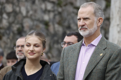 El Rey Felipe VI y La Princesa de Asturias Leonor de Borbón.