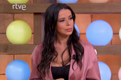 Sarah Santaolalla, en una emisión de Malas Lenguas en RTVE