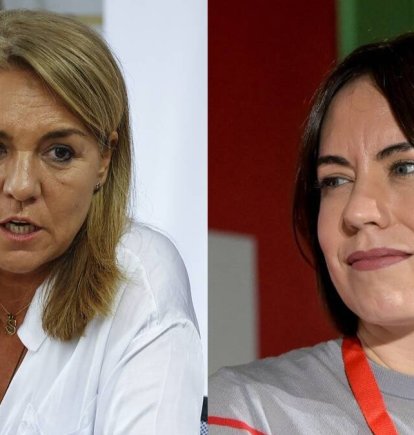 La vicepresidenta y consellera Susana Camarero a la izquierda y la ministra de Ciencia Diana Morant a la derecha.