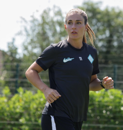 Alexia Putellas, en un entrenamiento con su nuevo equipo, London City Lionesses