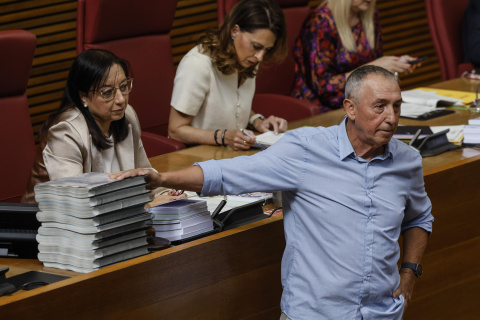 Joan Baldoví en las Cortes Valencianas