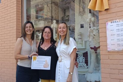 Lidia López con los ganadores