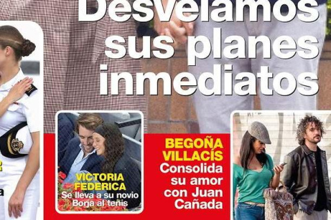 Begoña Villacís y Juan Cañada en portada de 'Diez Minutos'.