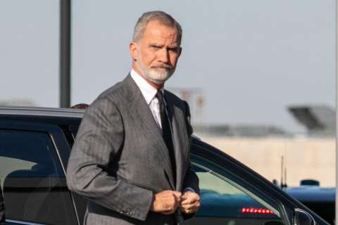 El Rey Felipe VI durante su visita al Hospital Universitario de Toledo