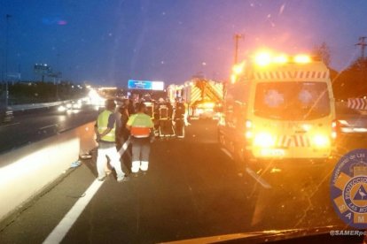 El servicio de emergencias confirma el accidente del velocista.