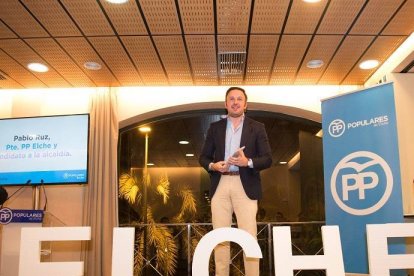 Pablo Ruz, candidato a la alcaldía de Elche por el Partido Popular.