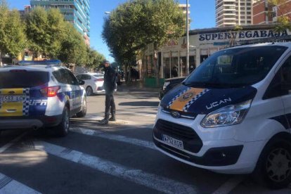 Dispositivo policial en Playa San Juan
