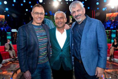 Jordi González, Jorge Javier Vázquez y Carlos Sobera.