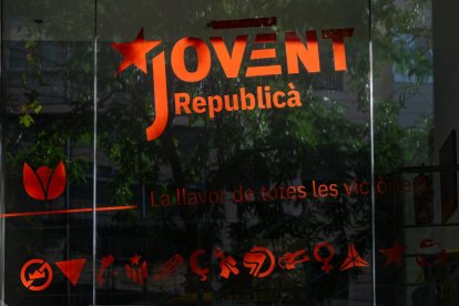 Fachada de la sede central de Jovent Republicà, a 5 de agosto de 2024.