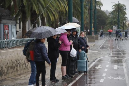 Lluvias en Málaga.