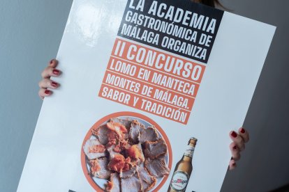 Cartel del Concurso de Lomo en Manteca en Málaga.