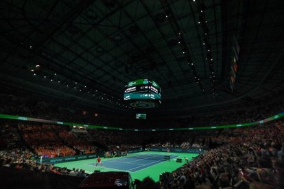 Nadal en la pista.
