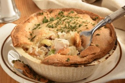 Pastel de pollo y verduras