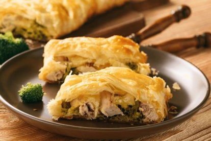 Pastel de pollo y verduras
