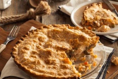 Pastel de pollo y verduras