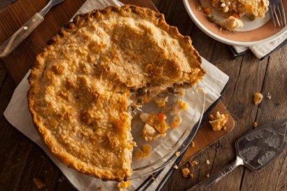 Pastel de pollo y verduras
