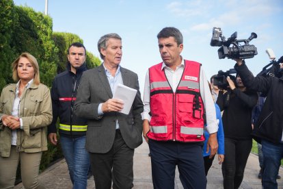 Feijóo y Mazón, en la primera visita del líder del PP a Valencia el pasado 31 de octubre.