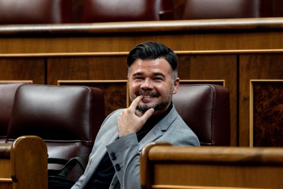 El portavoz de ERC en el Congreso, Gabriel Rufián.