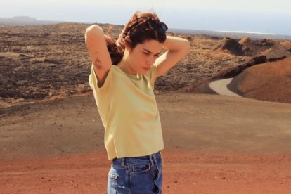 Isa Serra de turista en Lanzarote