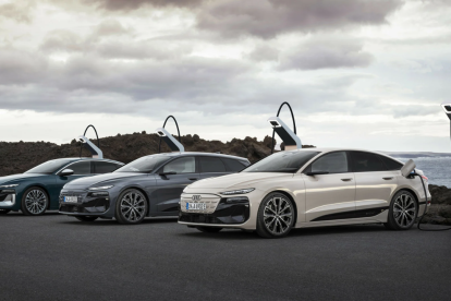 Audi A6 etron cargando