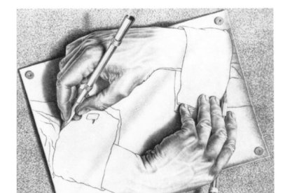 M.C. Escher, Hands drawing. 1948