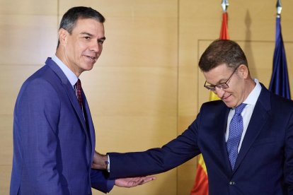 Pedro Sánchez y Alberto Núñez Feijóo