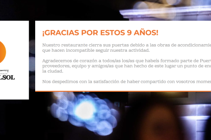 El mensaje del restaurante de Chicote en su web