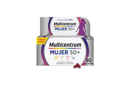 Complemento alimenticio multivitamínico y multimineral Multicentrum Mujer 50+
