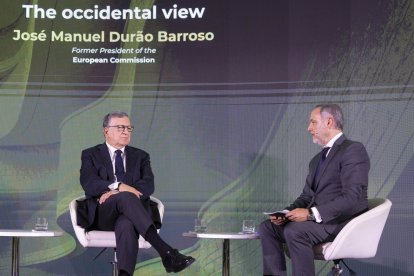 José Manuel Durao Barroso, durante su participación en el evento.