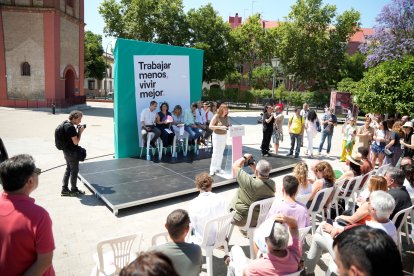 Acto de Sumar e IU en Sevilla con Yolanda Díaz este domingo.