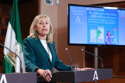 La consejera de Salud y Consumo, Rocío Hernández.