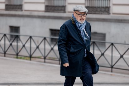 El abogado Jocobo Teijelo a su llegada a la Audiencia Nacional.