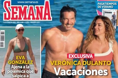 Verónica Dulanto y su marido en la portada de 