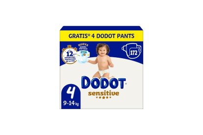Pañales Dodot Sensitive con protección antifugas.