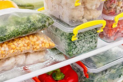 Alimentos en el congelador