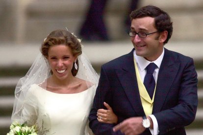 Ana Aznar y Alejandro Agag en su boda.