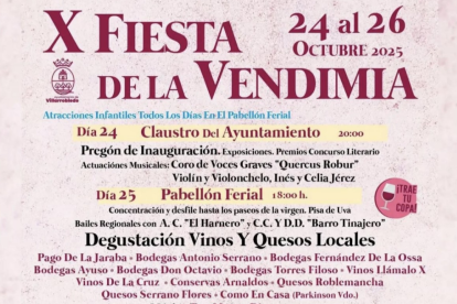Cartel de la X Fiesta de la Vendimia