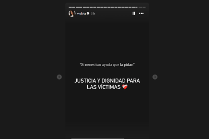 Story de Instagram de Violeta Mangriñán