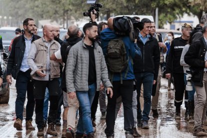 Pedro Sánchez el día de la huida de Paiporta como el 'galgo'