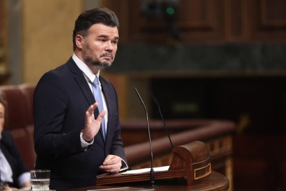 El portavoz de ERC en el Congreso, Gabriel Rufián