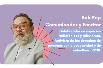 Presentación que hace de Bob Pop el Ministerio de Igualdad en sus jornadas 'cuida tu sexualidad'
