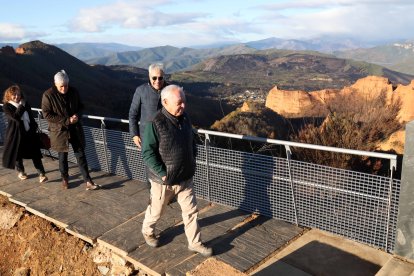 Vista del Mirador de Orellán en Las Médulas, en León.